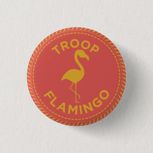 IGGPPCamp Troop Flamingoボタン 缶バッジ (正面)