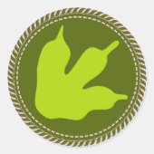 IGGPPCamp Troop Kaiju Pride ラウンドシール (正面)