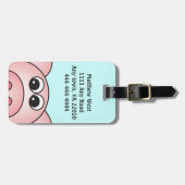 Iggyブタのバッグのラベル ラゲッジタグ (正面横)