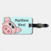 Iggyブタのバッグのラベル ラゲッジタグ (裏面横)