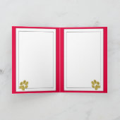 Iggy小さなクリスマスおもしろいエレガントフェイク金ゴールドスクリプト シーズンカード (内部)