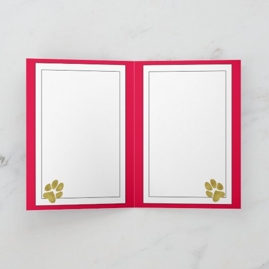 Iggy小さなクリスマスおもしろいエレガントフェイク金ゴールドスクリプト シーズンカード (内部)