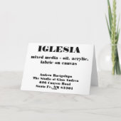 Iglesia カード (裏面)