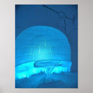 Igloo Room at Hotel de Glace,ケベック,カナダ ポスター