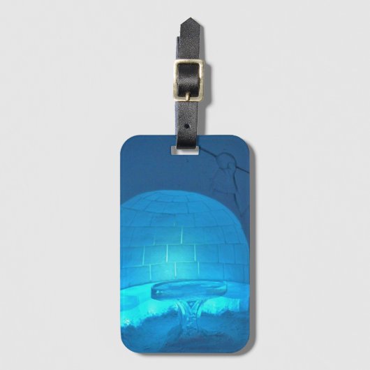 Igloo Room at Hotel de Glace，ケベック，カナダ ラゲッジタグ (正面縦)