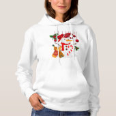 Igloo With Beer – Funny Christmas Hoodie パーカ (正面)