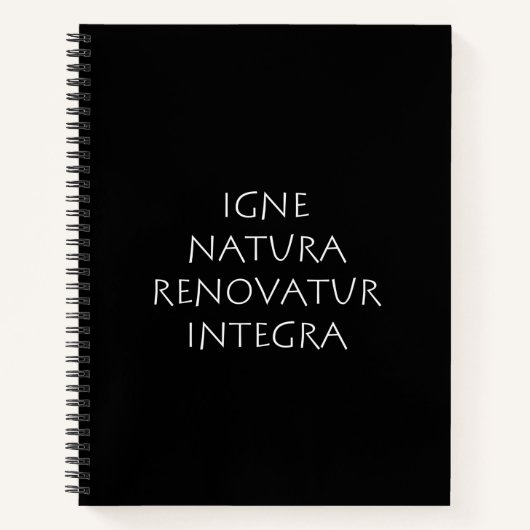 Igne natura renovatur integra ノートブック (正面)