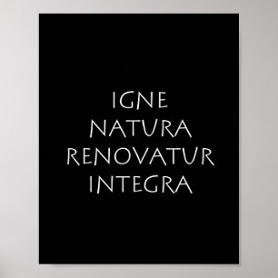 Igne natura renovatur integra ポスター