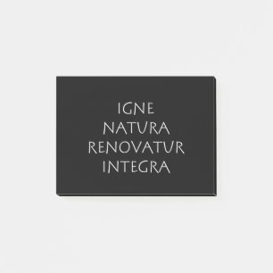 Igne natura renovatur integra ポストイット