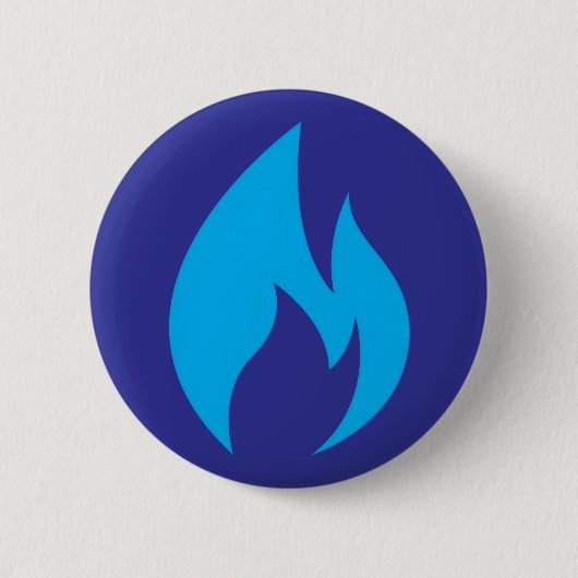 Ignite Blue Flame Button 缶バッジ (正面)