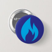 Ignite Blue Flame Button 缶バッジ (正面&裏面)