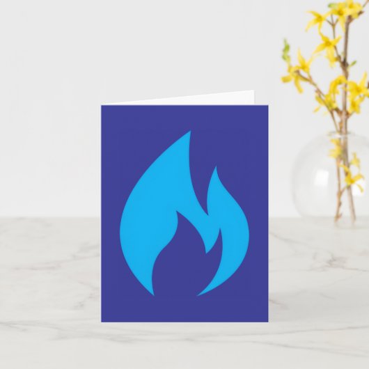 Ignite Blue Flame Card カード (黄色い花)