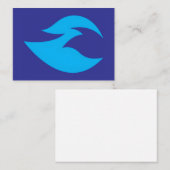 Ignite Blue Flame Flat Card ノートカード (正面/裏面)