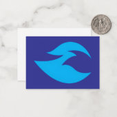 Ignite Blue Flame Flat Card ノートカード (正面/裏面インサイチュ)