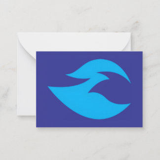 Ignite Blue Flame Flat Card ノートカード