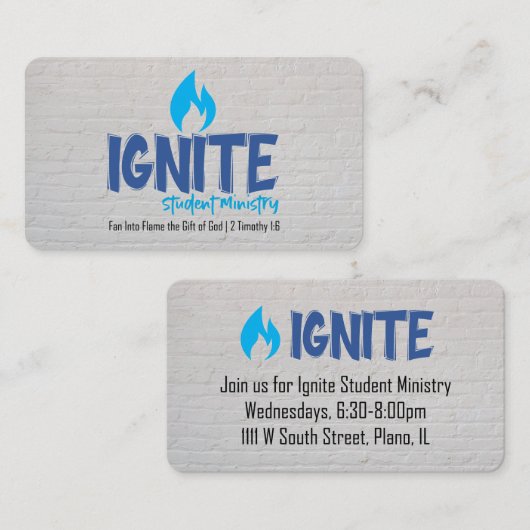 Ignite Invite Card プレイスカード (正面/裏面)