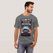 🏎️ Ignite Passion Color Splash Sports Car Energy  Tシャツ (正面フル)