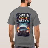 🏎️ Ignite Passion Color Splash Sports Car Energy  Tシャツ (裏面)