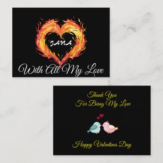 Ignite Your Love ノートカード (正面/裏面)