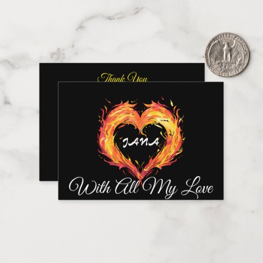 Ignite Your Love ノートカード (正面/裏面インサイチュ)