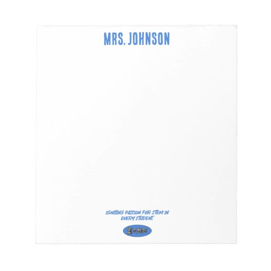 Igniting STEM Passion: Empowering Every Student ノートパッド (正面)