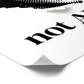 Ignorance Is the Tragedy, Not Autism - Quote B&W ポスター (角)