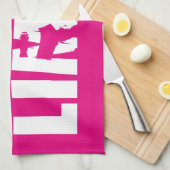 IGNORE LIMITS – 女性のトレーニング やる気を起こさせる キッチンタオル (四つ折り)