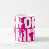 IGNORE LIMITS – 女性の重量挙げやる気を起こさせる コーヒーマグカップ (中央)