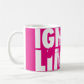 IGNORE LIMITS – 女性の重量挙げやる気を起こさせる コーヒーマグカップ (左)