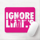 IGNORE LIMITS – 女性の重量挙げやる気を起こさせる マウスパッド (マウス)
