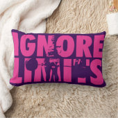 IGNORE LIMITS – 女性の重量挙げやる気を起こさせる ランバークッション (ブランケット)