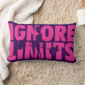 IGNORE LIMITS – 女性の重量挙げやる気を起こさせる ランバークッション (ブランケット)