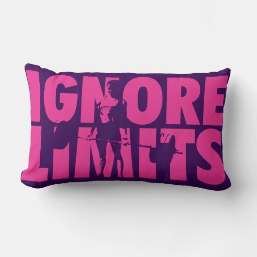 IGNORE LIMITS – 女性の重量挙げやる気を起こさせる ランバークッション (正面)