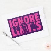 IGNORE LIMITS – 女性の重量挙げやる気を起こさせる 長方形シール (封筒)