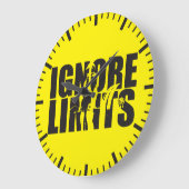 IGNORE LIMITS - Deadlift -トレーニング ラージ壁時計 (傾斜)