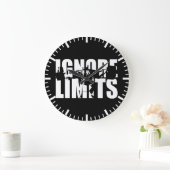 IGNORE LIMITS - Squat Leg Dayトレーニング ラージ壁時計 (ホーム)