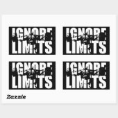IGNORE LIMITS - Squat Leg Dayトレーニング 長方形シール (シート)