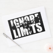 IGNORE LIMITS - Squat Leg Dayトレーニング 長方形シール (封筒)