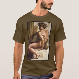 Ignudo by Michelangelo Tシャツ