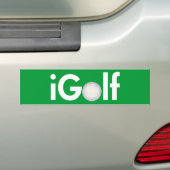 iGolf (球) バンパーステッカー (車上)