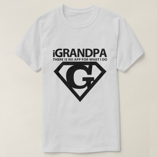 "iGRANDPA" Tシャツ (デザイン正面)