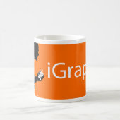 iGrappleのオレンジ コーヒーマグカップ (中央)