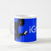 iGrappleの青 コーヒーマグカップ (正面左)
