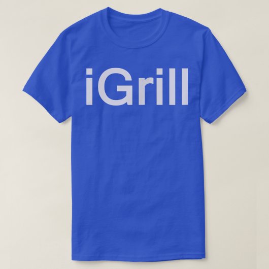 iGrill BBQおもしろい料理ティー Tシャツ (デザイン正面)