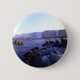 Iguacuはブラジルおよびアルゼンチン下ります 缶バッジ