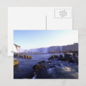 Iguacu滝、ブラジルおよびアルゼンチン ポストカード (正面/裏面)