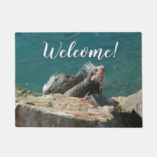 Iguana at St. Thomas ドアマット (正面)