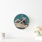 Iguana at St. Thomas ラウンド壁時計 (ホーム)