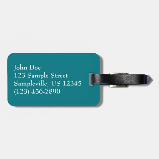 Iguana at St. Thomas ラゲッジタグ (裏面横)