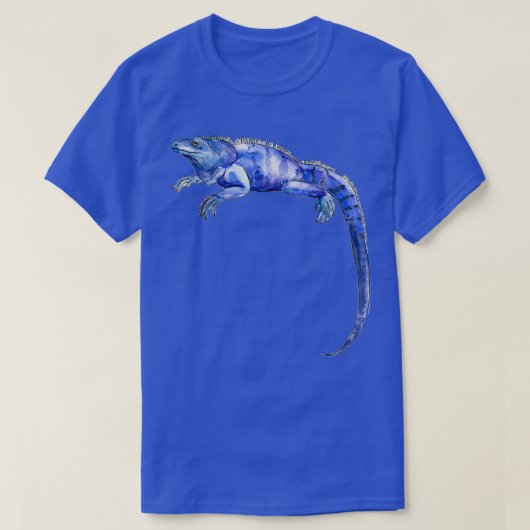 Iguana Azul Blue Iguana Tシャツ (デザイン正面)